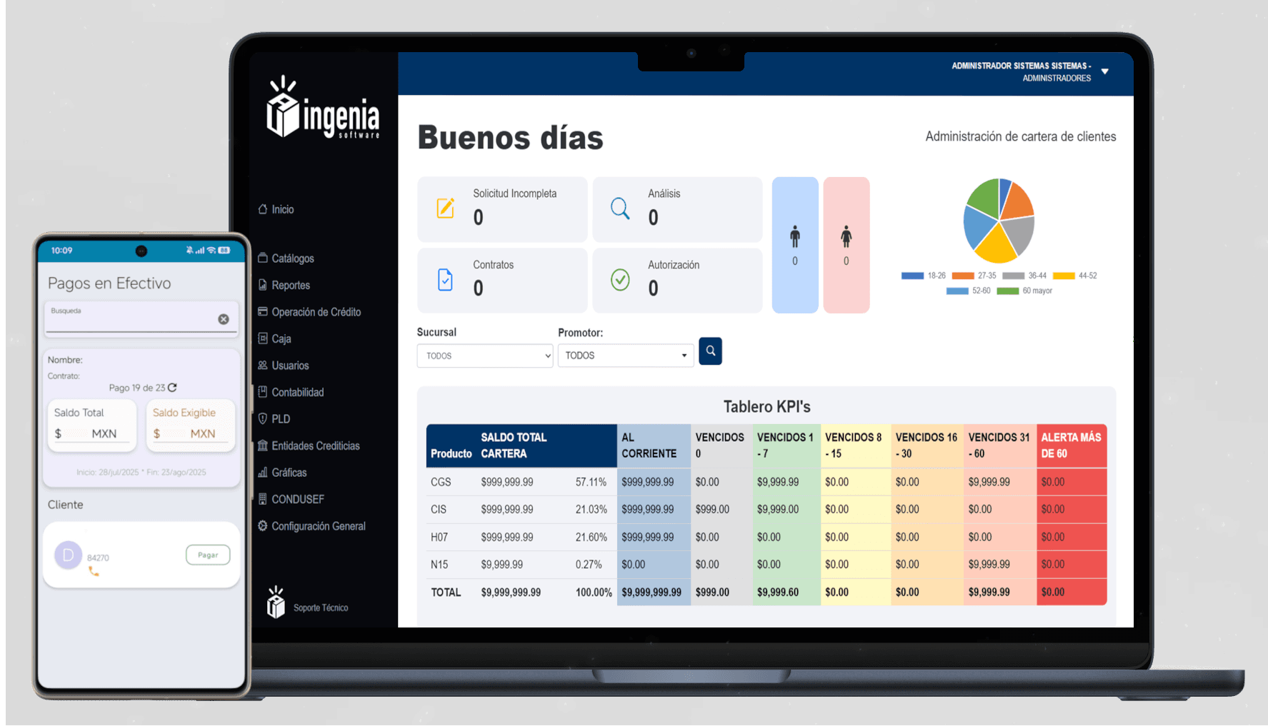 Captura del sistema: Ecosistema de soluciones